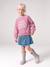 Sweatshirt with front motif for girls mauve - vertbaudet enfant 