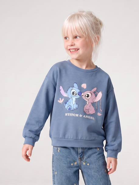 Sweat Lilo et Stitch bleu chambray - vertbaudet enfant 