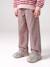 Wide-leg trousers for girls mauve+purple clover - vertbaudet enfant 