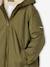 Long hooded windbreaker for boys olive - vertbaudet enfant 