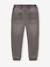 Denim-Effect Fleece Joggers, Easy to Put On, for Boys Denim Blue+light grey denim - vertbaudet enfant 