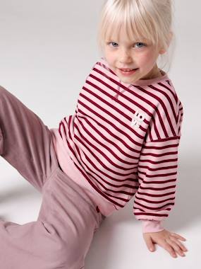 Long-sleeved sweatshirt for girls - vertbaudet enfant -Long-sleeved sweatshirt for girls