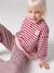 Sweat fille manches longues écru+rouge - vertbaudet enfant 