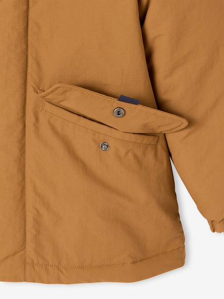 Parka 3 en 1 garçon amovible bleu ardoise+noix de pécan - vertbaudet enfant 