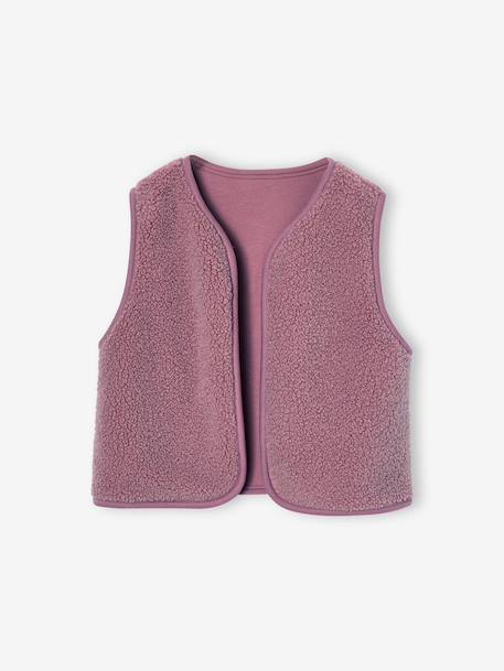 Ensemble robe 3 pièces enfant fille écru+mauve - vertbaudet enfant 