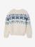 Jumper Jacquard  for boys white - vertbaudet enfant 