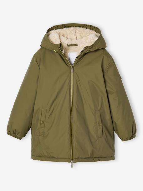 Coupe vent long enfant garçon olive - vertbaudet enfant 
