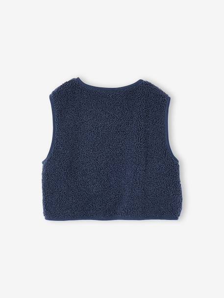 Dress and gilet set for girls slate blue - vertbaudet enfant 