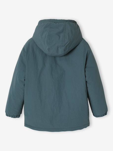 Parka 3 en 1 garçon amovible bleu ardoise+noix de pécan - vertbaudet enfant 