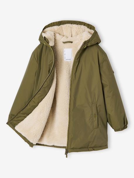 Coupe vent long enfant garçon olive - vertbaudet enfant 
