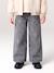 Girl's wide-leg star jeans denim grey+light blue - vertbaudet enfant 