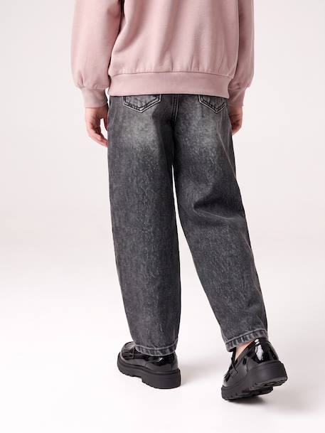 Mom Fit Jeans for Girls denim grey+light blue+medium blue - vertbaudet enfant 