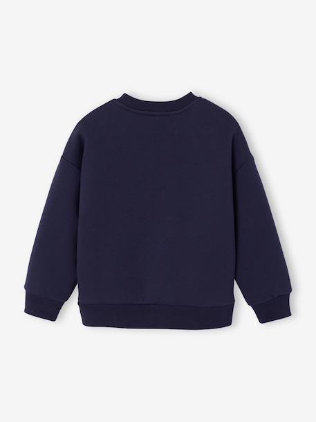 Crew neck sweatshirt for boys navy blue - vertbaudet enfant 