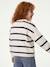 Long-sleeved knitted cardigan for girls ecru+lavender+sage green - vertbaudet enfant 