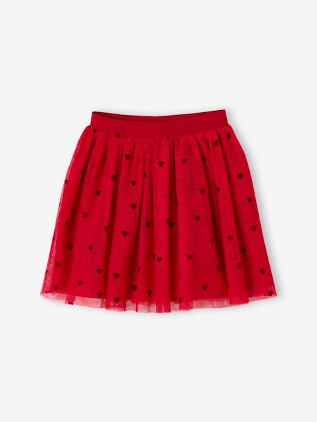 Jupe fille en tulle rouge - vertbaudet enfant 