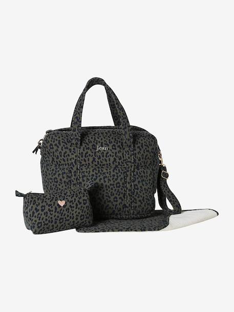 Leopard 24 or 48-Hour Changing Bag, ENVIE DE FRAISE beige+khaki - vertbaudet enfant 