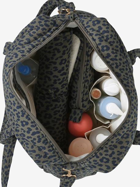 Leopard 24 or 48-Hour Changing Bag, ENVIE DE FRAISE beige+khaki - vertbaudet enfant 