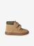 Hook-&-Loop Trainers in Leather for Boys beige+navy blue - vertbaudet enfant 