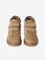 Hook-&-Loop Trainers in Leather for Boys beige+navy blue - vertbaudet enfant 