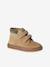Hook-&-Loop Trainers in Leather for Boys beige+navy blue - vertbaudet enfant 