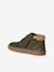 Baskets enfant garçon cuir montantes zippées et élastiquées beige+kaki+marine - vertbaudet enfant 