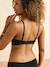 2 Wireless Nursing Bras in Organic Cotton BLACK DARK SOLID+GREY DARK SOLID+rosy - vertbaudet enfant 