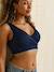 Pack of 2 Seamless Bras in Microfibre, Nursing Special beige+Dark Blue+Grey Anthracite - vertbaudet enfant 