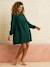 Dress in Printed Cotton Gauze, Maternity & Nursing Special Dark Green - vertbaudet enfant 