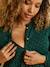 Robe imprimée gaze de coton grossesse et allaitement VERT - same as swatch AH20-3 - vertbaudet enfant 