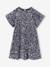 Girl's velvet and sequin dress red+rose+silver - vertbaudet enfant 