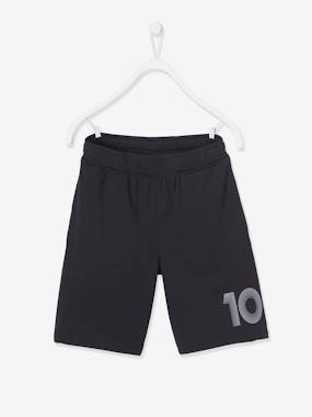 -Number 10 Sports Shorts in Techno Material for Boys