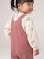 Baby girls sweatshirt and pinafore shorts set old rose - vertbaudet enfant 