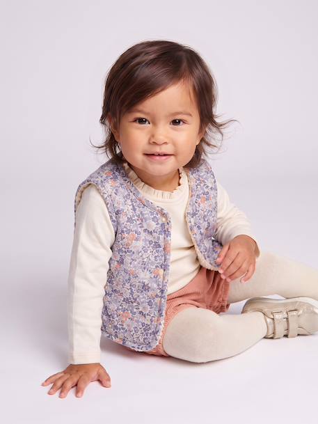 4-piece set for baby girls apricot - vertbaudet enfant 