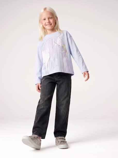 T-shirt manches longues La Reine des Neiges bleu ciel - vertbaudet enfant 