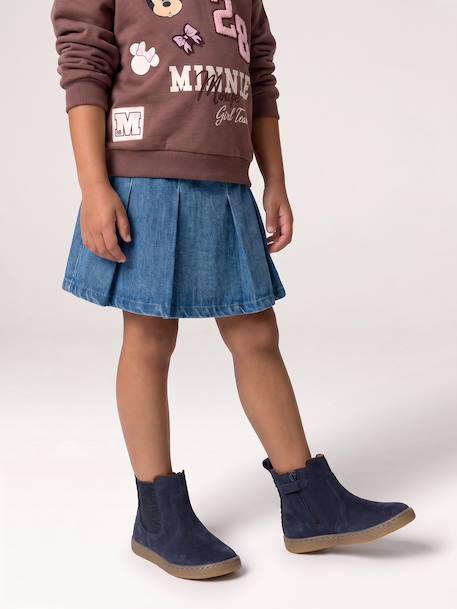Jupe denim fille denim brut - vertbaudet enfant 