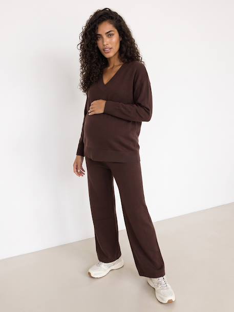 Ensemble pantalon grossesse chocolat - vertbaudet enfant 