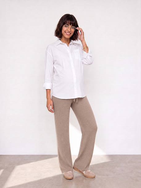 Pantalon de grossesse confort beige - vertbaudet enfant 