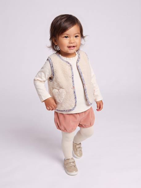 4-piece set for baby girls apricot - vertbaudet enfant 