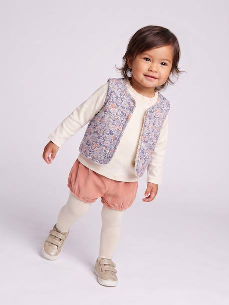 4-piece set for baby girls apricot - vertbaudet enfant 