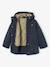 3-in-1 detachable parka for girls blush+navy blue - vertbaudet enfant 