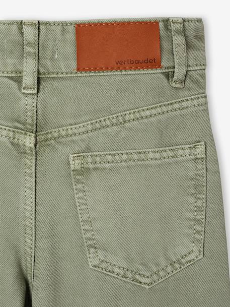 Wide Leg MorphologiK Trousers for Girls coral+grey green+khaki+old rose - vertbaudet enfant 
