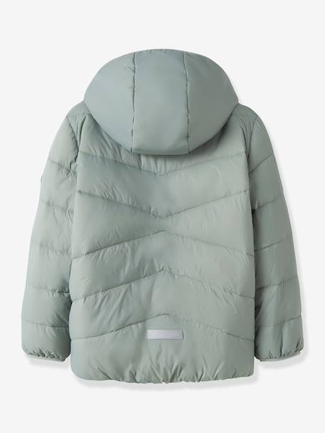 Doudoune matelassée fille name it rose fluo+vert clair - vertbaudet enfant 
