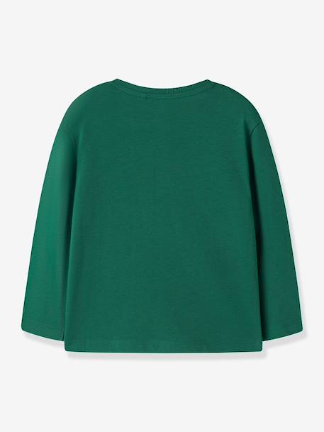 Long-sleeved T-shirt loose fit for boys Name It ecru+green+grey+slate blue - vertbaudet enfant 