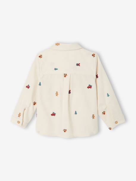Corduroy shirt for baby boys vanilla - vertbaudet enfant 