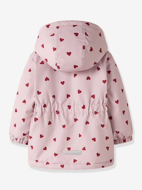 Veste d’hiver imprimée fille name it marine+mauve - vertbaudet enfant 