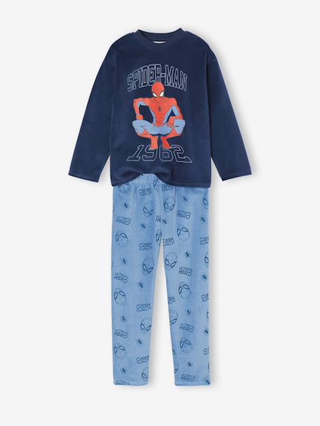 Spiderman velour pyjamas for boys azure - vertbaudet enfant 