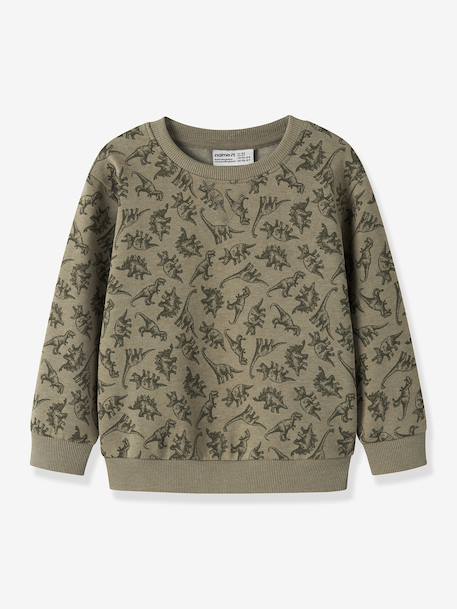 Patterned sweatshirt Name It for boys beige+grey blue+olive - vertbaudet enfant 
