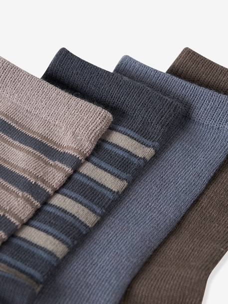 Pack of 4 pairs of socks in merino wool blend Name It for boys multicoloured - vertbaudet enfant 