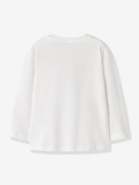 T-shirt manches longues coupe ample garçon name it bleu ardoise+écru+gris+vert - vertbaudet enfant 