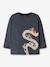 T-shirt manches longues coupe ample garçon name it bleu ardoise+écru+gris+vert - vertbaudet enfant 